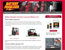 Tablet Screenshot of batteryequaliser.com